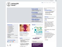 Desktop screenshot for uzh.ch
