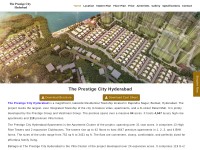 Desktop screenshot for prestigecityhyd.in