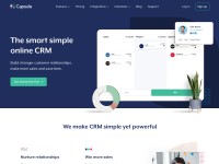 Desktop screenshot for capsulecrm.com