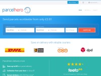 Desktop screenshot for parcelhero.com