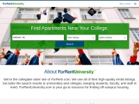 Desktop screenshot for forrentuniversity.com