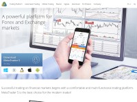 Desktop screenshot for metatrader5.com