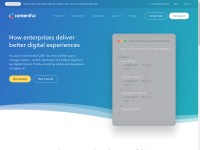 Desktop screenshot for contentful.com