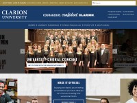 Desktop screenshot for clarion.edu