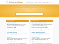 Desktop screenshot for diccionariodedudas.com