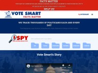 Desktop screenshot for votesmart.org