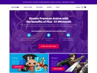 Desktop screenshot for funimation.com
