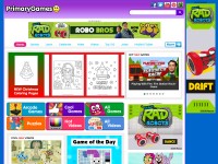 Desktop screenshot for primarygames.com