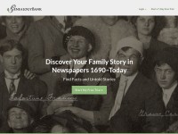 Desktop screenshot for genealogybank.com