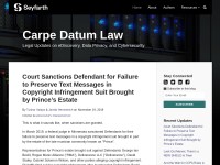 Desktop screenshot for carpedatumlaw.com
