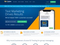 Desktop screenshot for eztexting.com