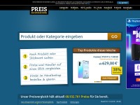 Desktop screenshot for preissuchmaschine.de