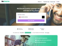 Desktop screenshot for recharge.com