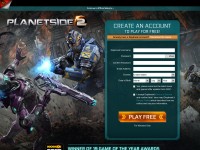 Desktop screenshot for planetside2.com