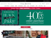 Desktop screenshot for talbots.com