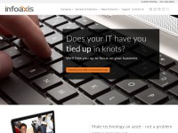 Desktop screenshot for infoaxis.com