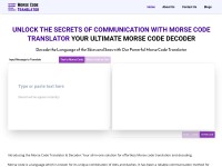 Desktop screenshot for morsecodetranslator.net