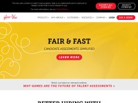 Desktop screenshot for hirevue.com