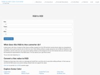 Desktop screenshot for rgbtohex.net