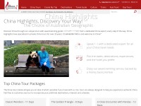 Desktop screenshot for chinahighlights.com
