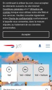 How ba.com looks like on a mobile device such as an iPhone.