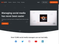 Desktop screenshot for agorapulse.com