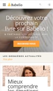 How babelio.com looks like on a mobile device such as an iPhone.