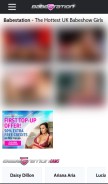 How babestation.tv looks like on a mobile device such as an iPhone.