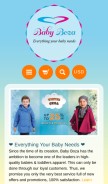 How babyboza.com looks like on a mobile device such as an iPhone.