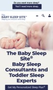 How babysleepsite.com looks like on a mobile device such as an iPhone.