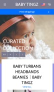 How babytingz.com looks like on a mobile device such as an iPhone.