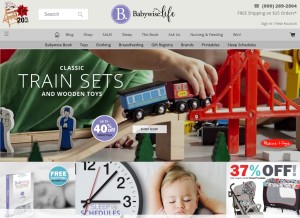 How babywise.life looks like on a tablet such as an iPad.