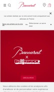 How baccarat.com looks like on a mobile device such as an iPhone.