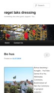 How backjec.se looks like on a mobile device such as an iPhone.