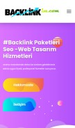 How backlinkim.com looks like on a mobile device such as an iPhone.