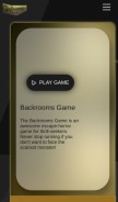 How backroomsgame.io looks like on a mobile device such as an iPhone.