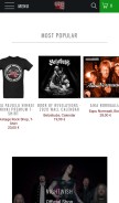How backstagerockshop.com looks like on a mobile device such as an iPhone.