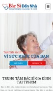 How bacsidennha.com looks like on a mobile device such as an iPhone.