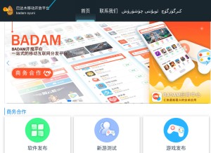 How badambiz.com looks like on a tablet such as an iPad.