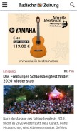How badische-zeitung.de looks like on a mobile device such as an iPhone.