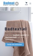 How badmatkopenonline.nl looks like on a mobile device such as an iPhone.