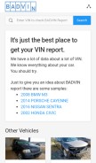 How badvin.org looks like on a mobile device such as an iPhone.