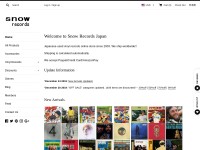Desktop screenshot for snowrecords.com