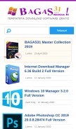 How bagas31.info looks like on a mobile device such as an iPhone.