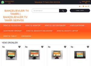 How bahcelievlertvtamiri.com looks like on a tablet such as an iPad.