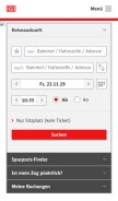 How bahn.de looks like on a mobile device such as an iPhone.