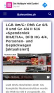 How bahnonline.ch looks like on a mobile device such as an iPhone.