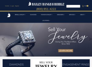How baileybanksandbiddle.com looks like on a tablet such as an iPad.
