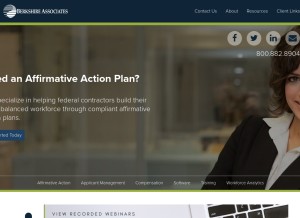 How baiworks.com looks like on a tablet such as an iPad.