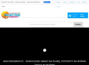 How bajeczneobrazy.pl looks like on a tablet such as an iPad.